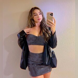 sparkly two piece set